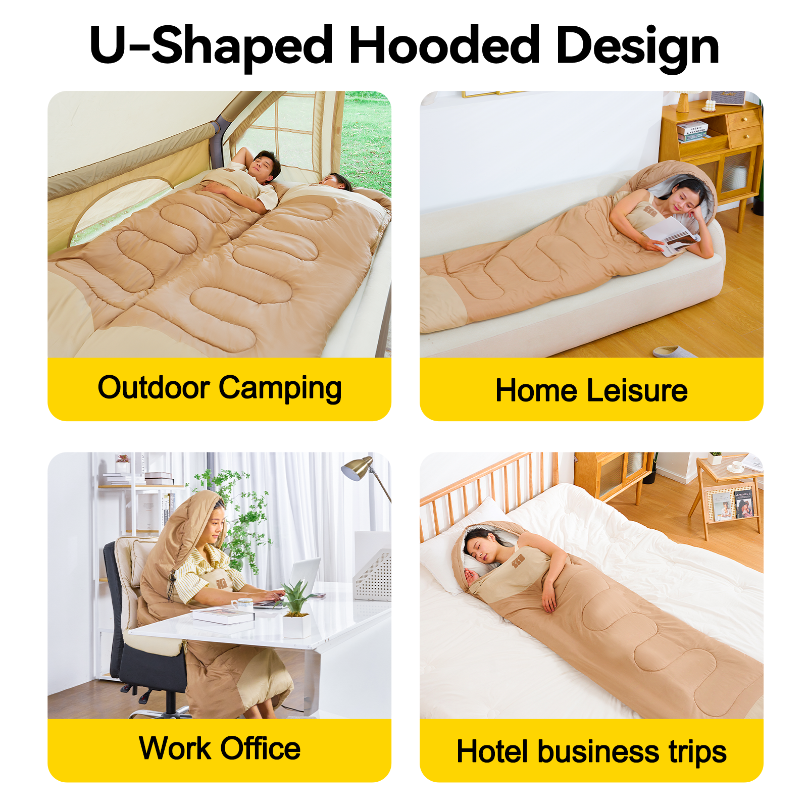 Hooded sleeping bag