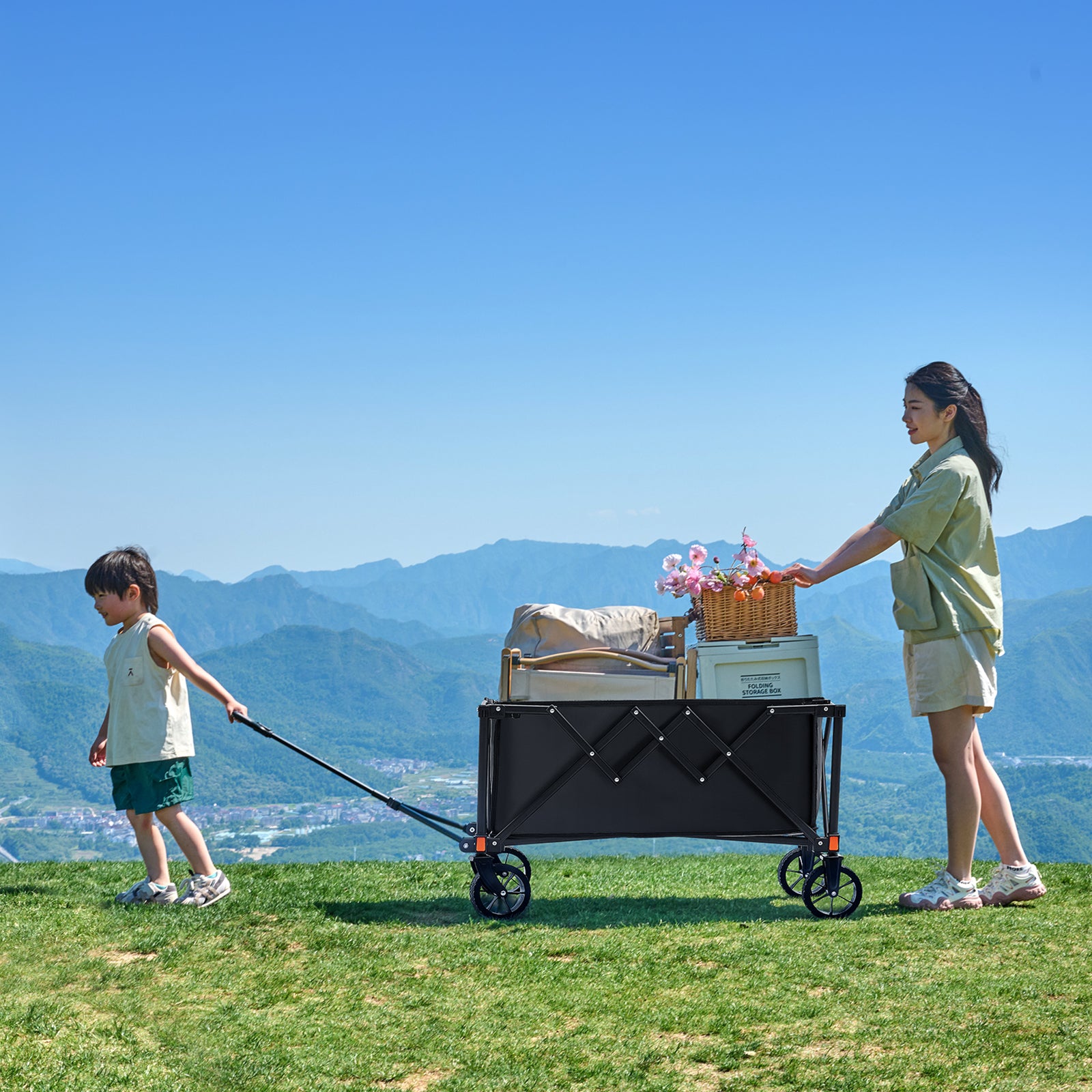 Tanstrider Extended Collapsible Camping Wagon 1039