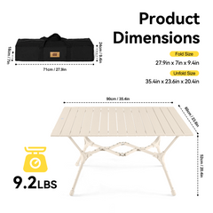 Tanstrider Double layer folding Camping Table 6065