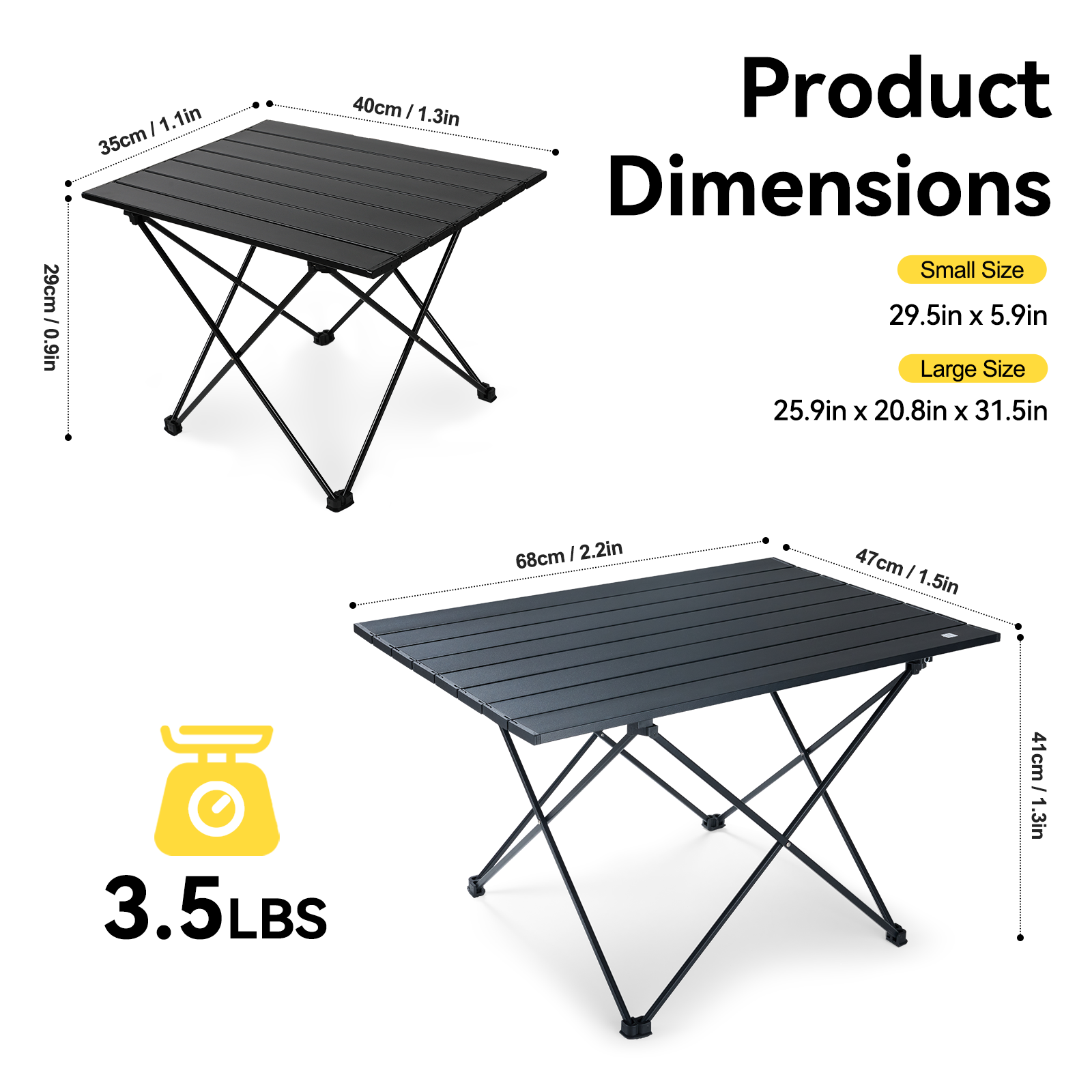 Tanstrider Foldable Camping Table 6063