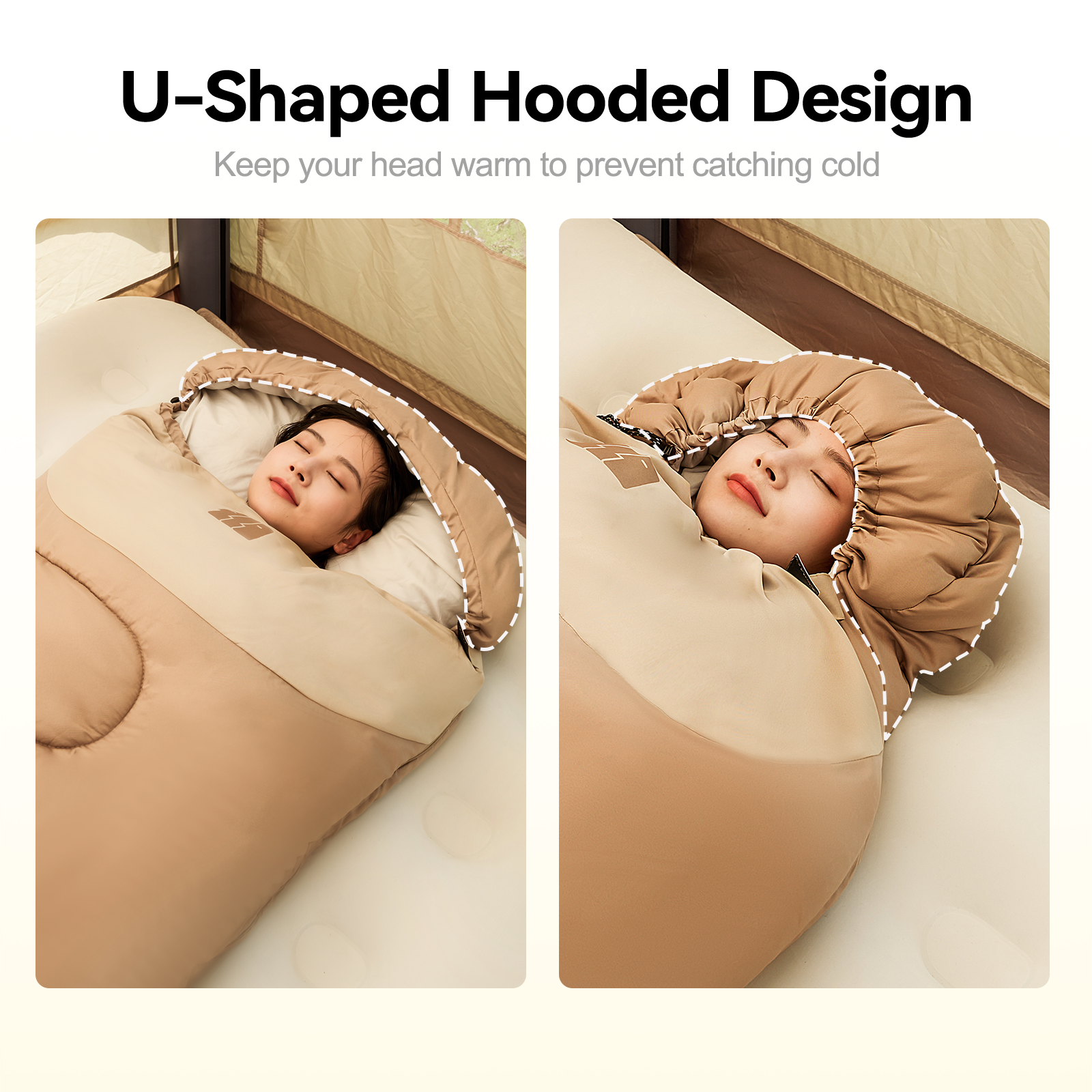 Hooded sleeping bag