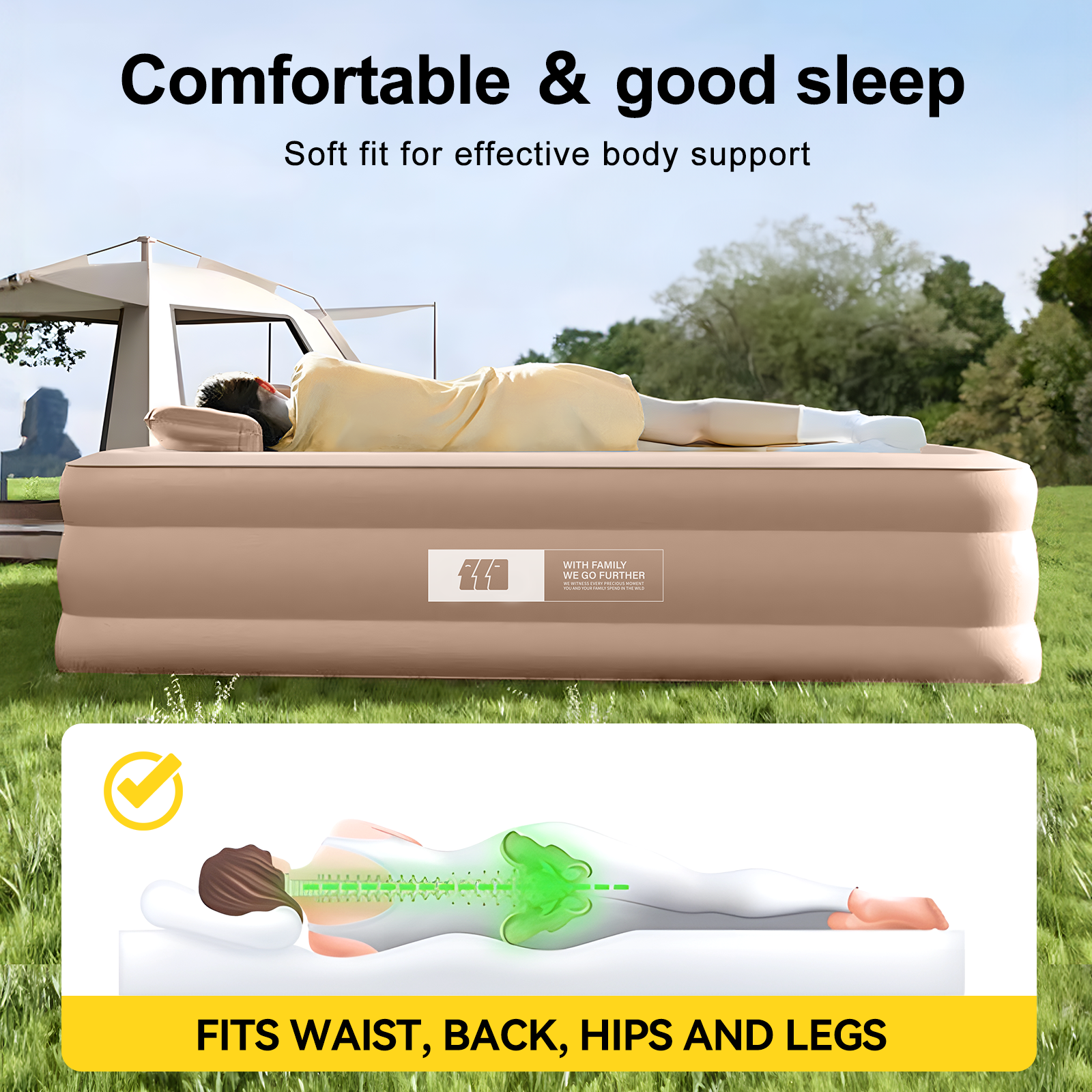 Raised Inflatable Bed