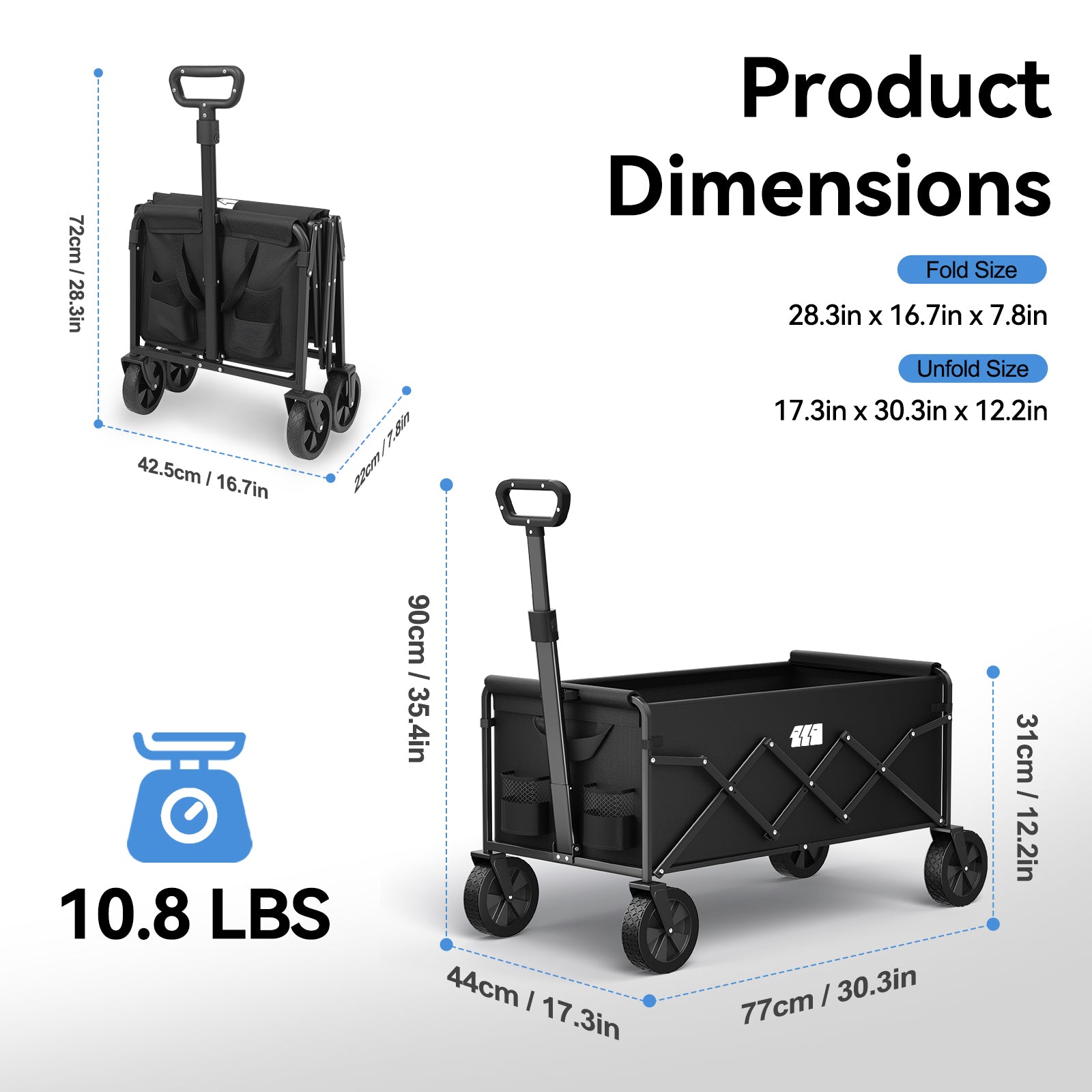 Tanstrider Collapsible Camping Wagon 1038